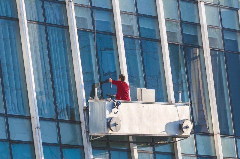 Office Building Window Washing detail